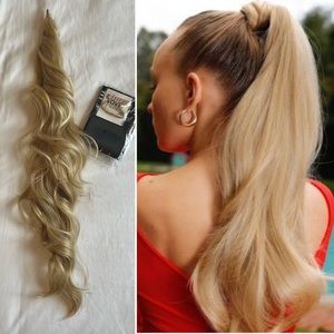 The Ruby by PrettyParty Dirty Blone Loose Curl adjustable hair extension